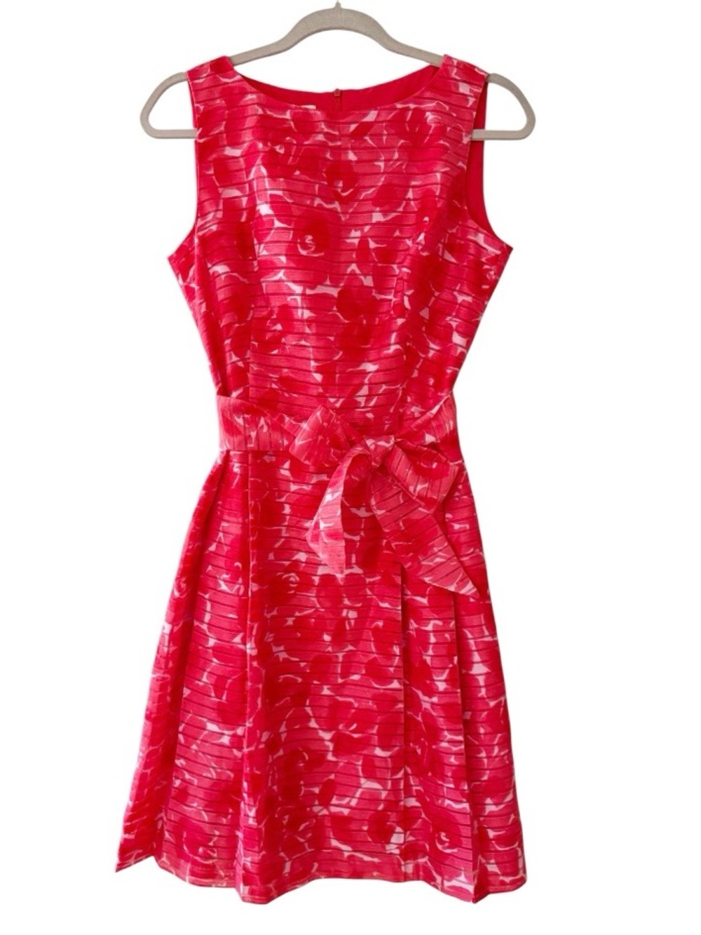 Anne Klein Shadow Stripe Fit & Flare Dress Size 6